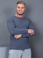 Мужской лонгслив Рейнир / Индиго