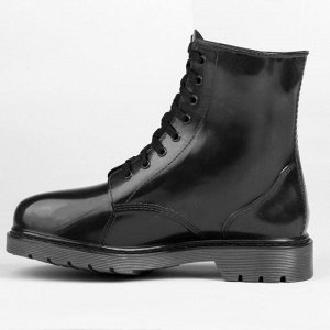 Сапоги (ботинки) женские с утеп арт.12 на шнуровке (черный) (р. 36)