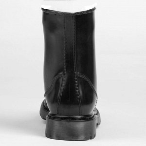 Сапоги (ботинки) женские с утеп арт.12 на шнуровке (черный) (р. 36)