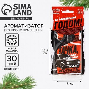 Ароматизатор в машину новогодний «Моя тачка», аромат новая машина