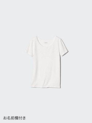 UNIQLO Heattech - базовая термо-футболка с U-образным вырезом для детей