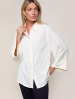 Блузка из лиоцелла с вискозой натуральный белый