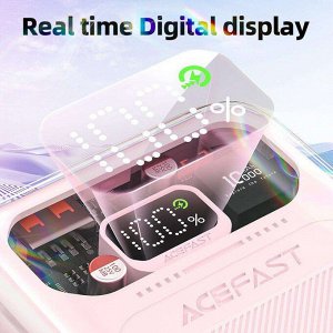 PREMIUM Портативный аккумулятор быстрая зарядка AceFast M1, 30W, 10000 mAh, LED дисплей Power Bank