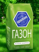 Удобрение Газонное весна-лето с микроэлементами, 1,5кг, минеральное, Агроуспех