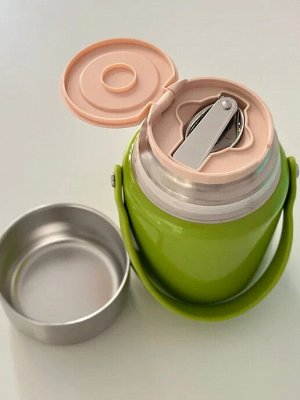 Термос для еды 1 л с ложечкой, зеленый - Tupperware®.