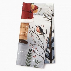 Полотенце кухонное «Этель» Forest bear, 40x73 см, хлопок 100%, саржа 190 г/м²