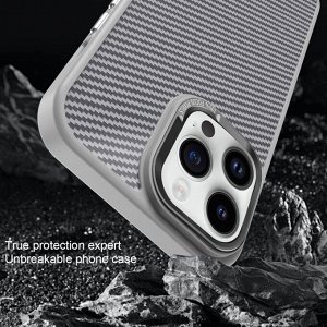 Akuma Карбоновый чехол для Iphone Premium Kevlar Shield с MagSafe 13, 14, 15, 16 Series