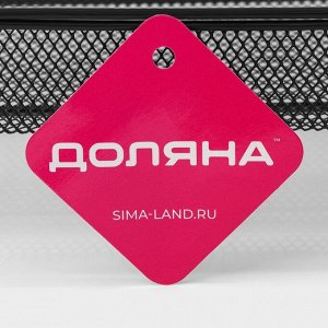 Этажерка 2х-ярусная Доляна, 31x17x32.5 см, чёрная