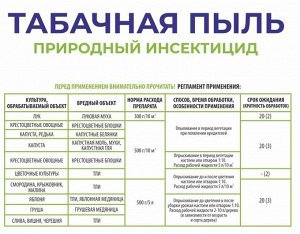 Новый бренд Средство от вредителей ТАБАЧНАЯ ПЫЛЬ 500 г, ТУТ БИО