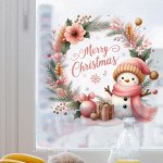 Новогодние наклейки на окна