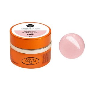 Гель  для наращивания ногтей Planet Nails- Make Up Building Gel Pink,15 гр , моделирующий гель, розовый.