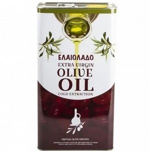 Оливковое масло Extra Virgin нерафинированное, холодного отжима, 5 л. Греция
