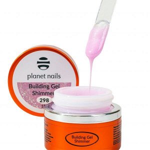 Гель  для наращивания ногтей моделирующий Planet Nails  15 гр - Shimmer Building Gel-298