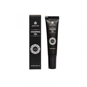Гель-краска для стемпинга Planet Nails Stamping Gel черная, 8мл