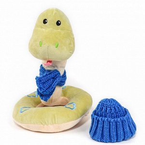 Мягкая игрушка «Змея», в шапке и шарфе