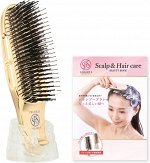 S Heart S Scalp Brush Premium Short - массажная расческа с короткой ручкой