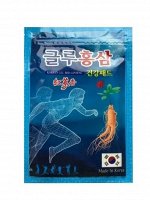 Обезболивающий пластырь с глюкозамином и красным женьшенем Korean Glu Red Ginseng