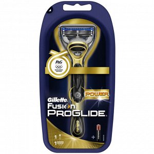 Скидка!!! FUSION ProGlide Power Gold Бритва с 1 сменной кассетой