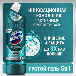 NEW ! Domestos Доместос чистящее средство с активными пробиотиками Зеленая свежесть 750 м