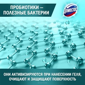 NEW ! Domestos Доместос чистящее средство с активными пробиотиками Зеленая свежесть 750 м