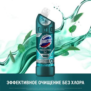 NEW ! Domestos Доместос чистящее средство с активными пробиотиками Зеленая свежесть 750 м