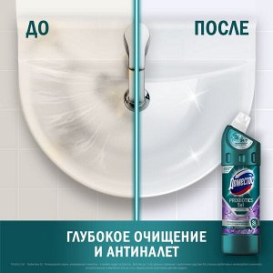 NEW ! Domestos Доместос чистящее средство с активными пробиотиками Цветочная свежесть 750 мл
