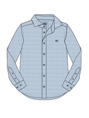 Сорочка текстильная для мальчиков (regular fit)