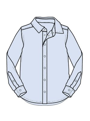 Сорочка текстильная для мальчиков (slim fit)