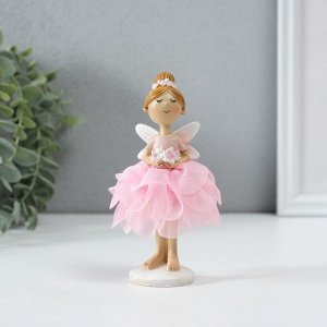 Фигурка полистоун «Девочка фея в цветочном платье с букетом», 8x8x13.5 см, МИКС