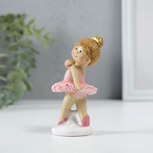 Фигурка полистоун «Девочка балерина в розовой пачке», 5x4.5x9.5 см