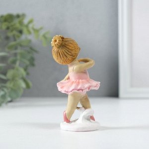 Фигурка полистоун «Девочка балерина в розовой пачке», 5x4.5x9.5 см