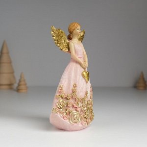 Фигурка полистоун «Ангел с розами на платье», 7.5x5x14 см, МИКС