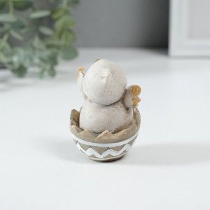 Фигурка полистоун «Цыплёнок в скорлупке», 5x4.5x6.5 см