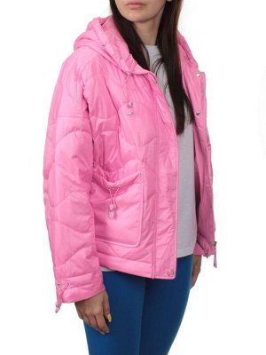 23-022 PINK Куртка оверсайз демисезонная женская (синтепон 100 гр.)