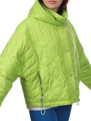 23-028 LT. GREEN Куртка оверсайз демисезонная женская (синтепон 100 гр.)