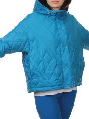 23-026 BLUE Куртка оверсайз демисезонная женская (синтепон 100 гр.)
