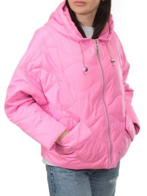 23-061 PINK Куртка оверсайз демисезонная женская (синтепон 100 гр.)