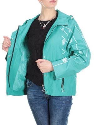 F2088 GREEN  Ветровка женская MARIA (65%хлопок 35% полиэстер)