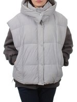 24001 GRAY Жилет утепленный женский (100 гр. холоффайбер)