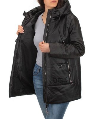 BM-1100 BLACK Куртка демисезонная женская АЛИСА (100 гр. синтепон)