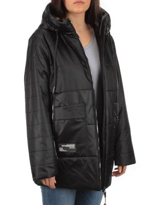 BM-1100 BLACK Куртка демисезонная женская АЛИСА (100 гр. синтепон)