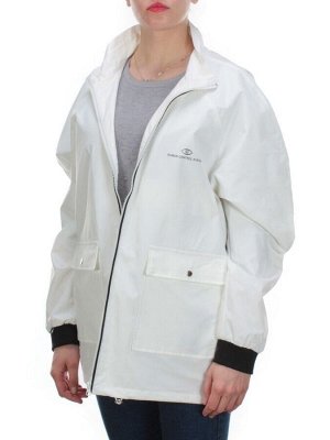 1106 WHITE Ветровка женская FASHION (100% полиэстер)