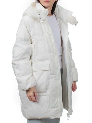 3061 WHITE Пуховик зимний женский (80% пух, 20% перо)