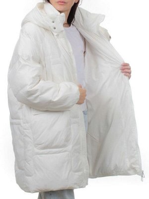 3061 WHITE Пуховик зимний женский (80% пух, 20% перо)