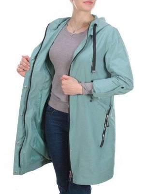 6158 GRAY/GREEN  Ветровка женская AMAZING (65% хлопок 35% полиэстер)