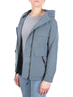 FY-229 GRAY/BLUE Ветровка женская АЛИСА (65% хлопок, 35% полиэстер)