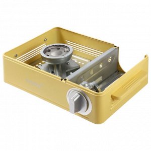 Плита газовая портативная maclay, для кемпинга, 20x32.5x10.5 см, бежевая