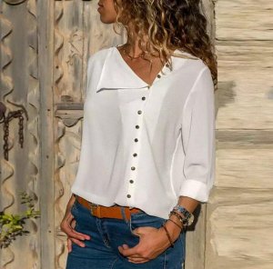 Блузка Длина изделия: Стильная блузка. Отлично сочетается как с брюками, так и с джинсами