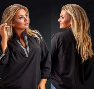 Блузка Длина изделия: Стильная блузка. Такая модель – идеальный выбор для образа в молодежном стиле.
