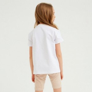 Футболка детская Basic line цвет белый.